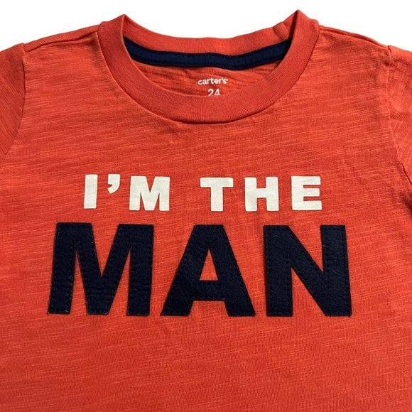 Carter's 24m I'm The Man Appliqué Tee Shirt - Picture 2 of 4